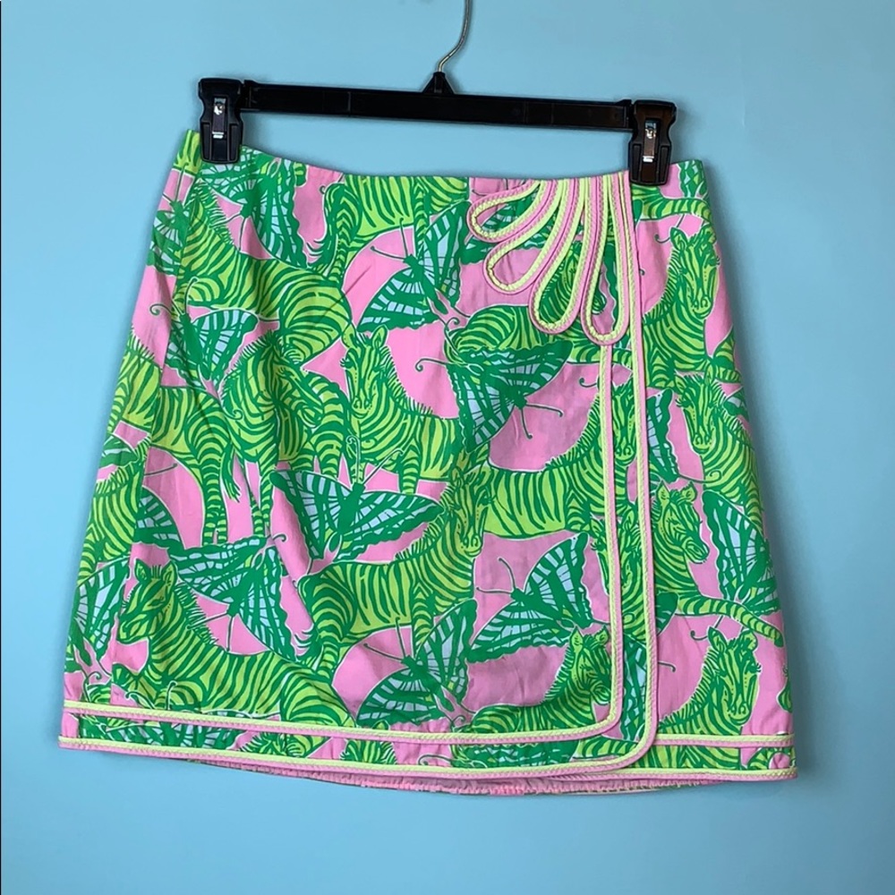 Lilly Pulitzer Zebra Pink & Green size 6/8 Vintage
